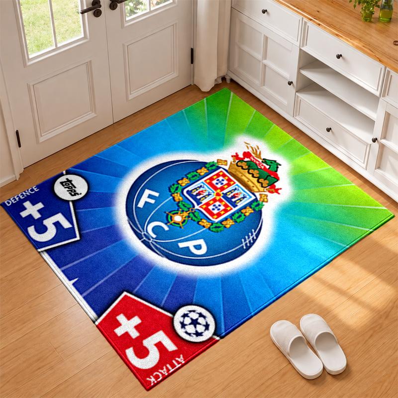 FC Porto Carpet Door Mat for Living Room or Bedroom Protective Mat Under Chair Office Decoration Christmas Gift Birthday Present