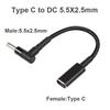 100 Вт 65 В Универсальный адаптер-разъем Type C для ноутбука, DC-разъем, USB-C кабель для зарядки, набор из 10 шт.