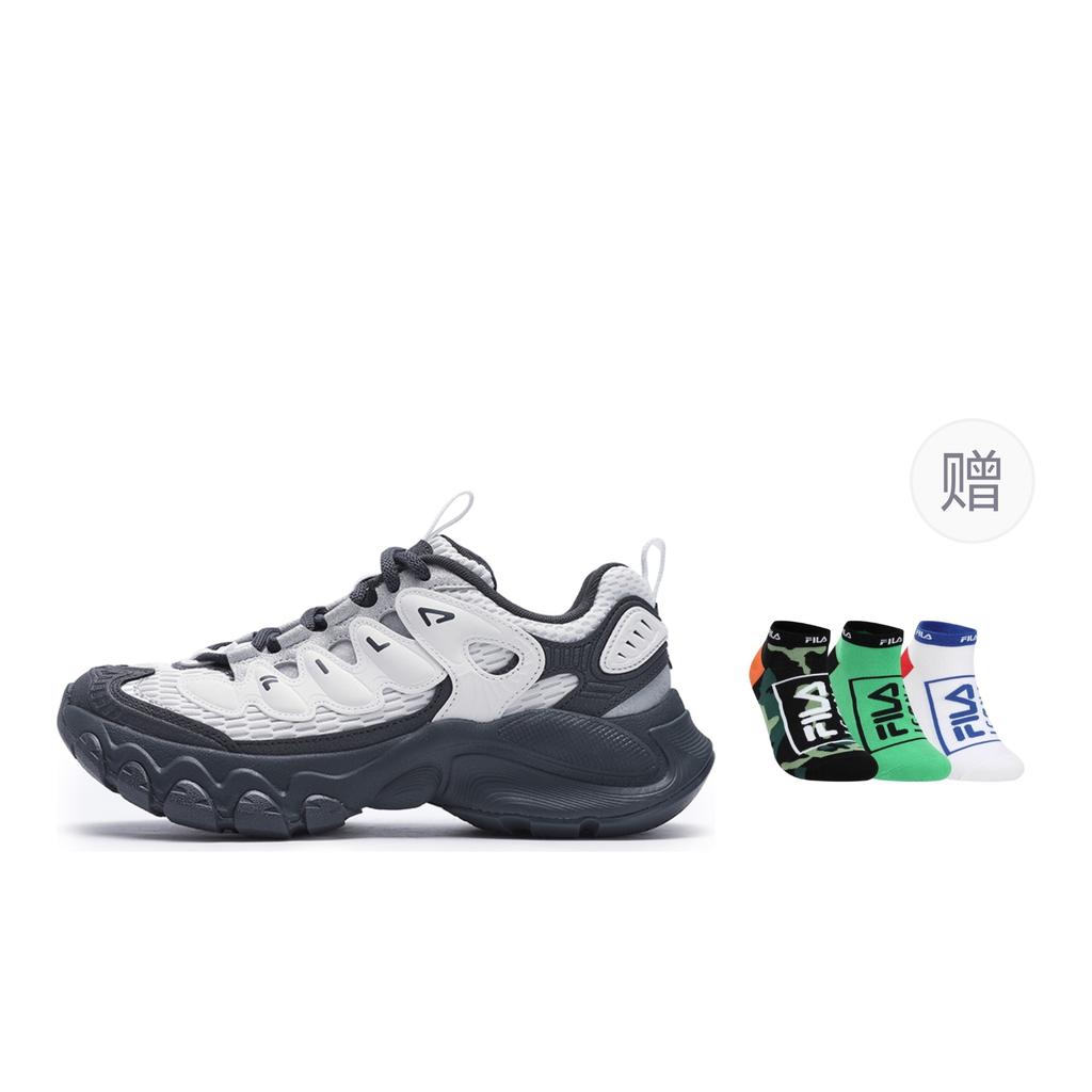 Fila TRUFFLE 2.0 Грибные Туфли Дышащие И Легкие Низкие Повседневные Туфли Женские Белый Черный Серый F12W531103FBD