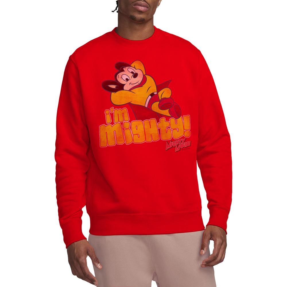 Mighty Mouse Unisex Adult I´m Mighty Sweatshirt