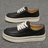 New Men's Comfort All Match Lace Up Thick-soled Height Increasing Causal Shoes Male Flats Moccasins Walking Sneakers