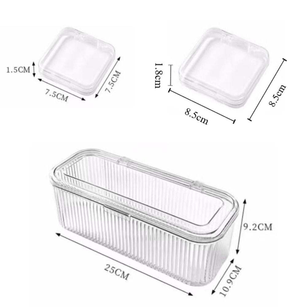 Transparent Jewelry Storage Box Dustproof Lid Bracelet Storage Box Jewelry Display