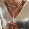 Vintage Pearl Multi Layered Pearl Bead Necklace For Women Sweet Elegant Party Jewelry Wedding Gifts