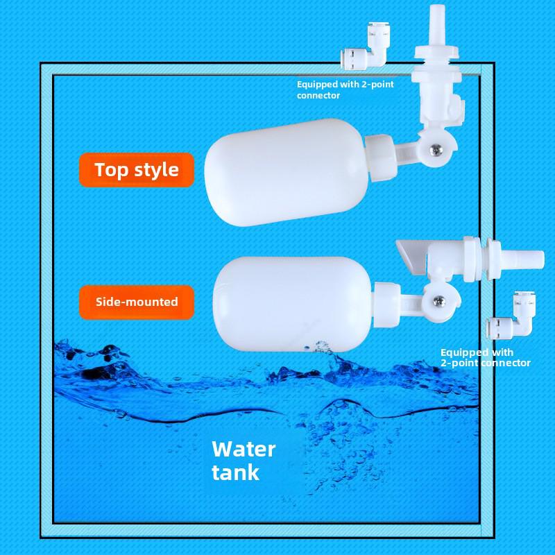Регулятор уровня воды с механическим поплавковым клапаном для очистки питьевой воды в баках и ведрах.