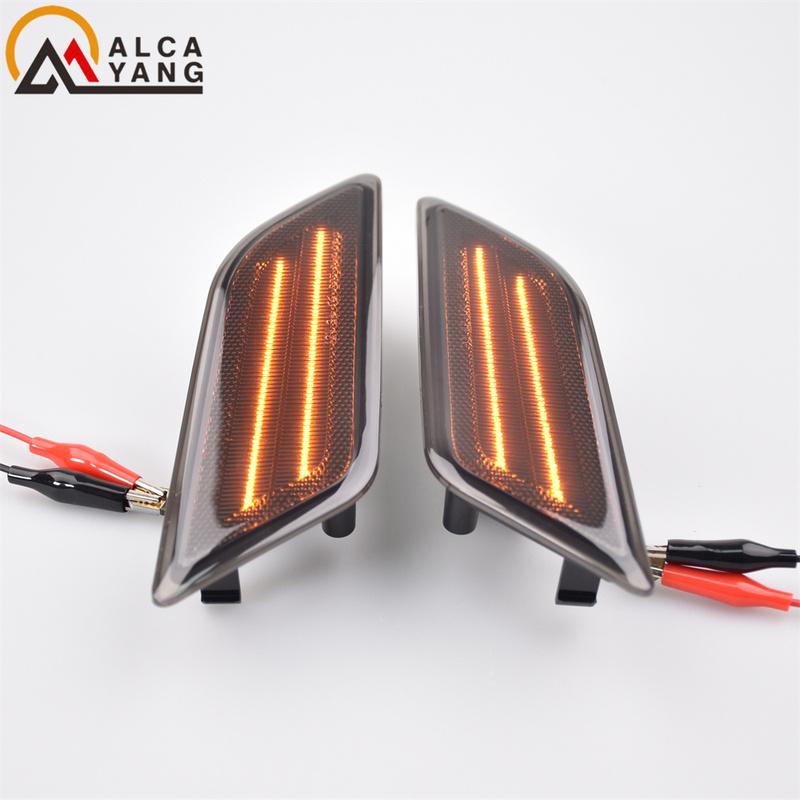 For Benz W204 C-Class 2012 2013 2014 C250 C300 C350 C63 AMG Base Sedan Front Amber Led Fender Side Marker Lights