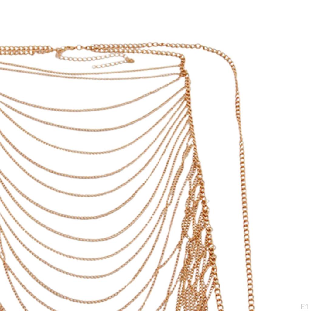 Модная цепочка для тела с регулируемым нагрудным ремнем для ночных мероприятий
