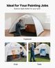 Portable Paint Booth Tent, 2950 x 2920 x 2020mm Painting Tent Station, Spray Shelter with Built-in Floor & Mesh Screen, Large Space, Oxford Spray