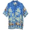 Thumbs Up Short Sleeve Aloha Shirt M Blue Men's Used