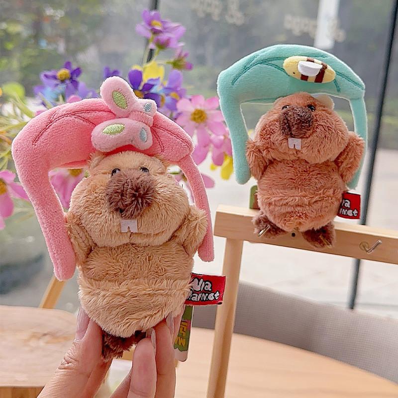 Jinnew Ural Marmot Brave Deep Forest Series Parachute Plush Keychain Gift For