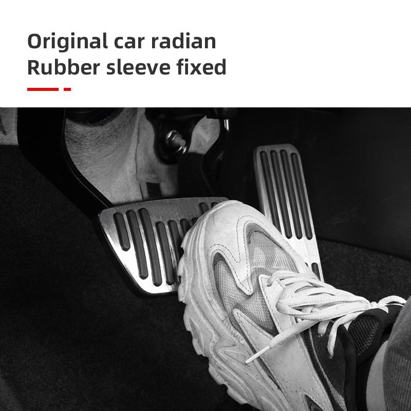 Алюминиевая автомобильная педаль для ног, накладка на педаль газа, педаль тормоза, накладка для Toyota Harrier Venza XU80 2020-2022 2023 2024 Hybrid