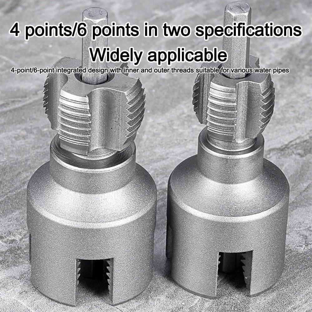 4/6 Points Pvc Pipe Threader Kit Fast Pipe Threader Pipe Waterpipe Tapping Tool