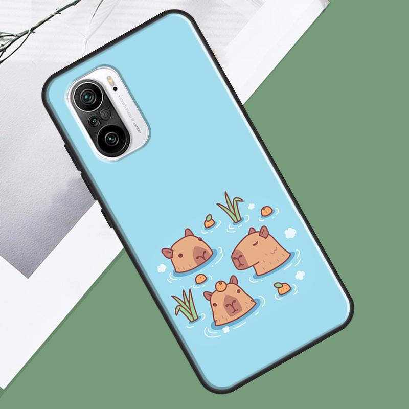 Capybara Spa Case For Xiaomi 15 Ultra 13 14 13T 14T 15T Pro 17 Pro Max POCO X7 Pro F5 F6 X5 X6 F7 Cover