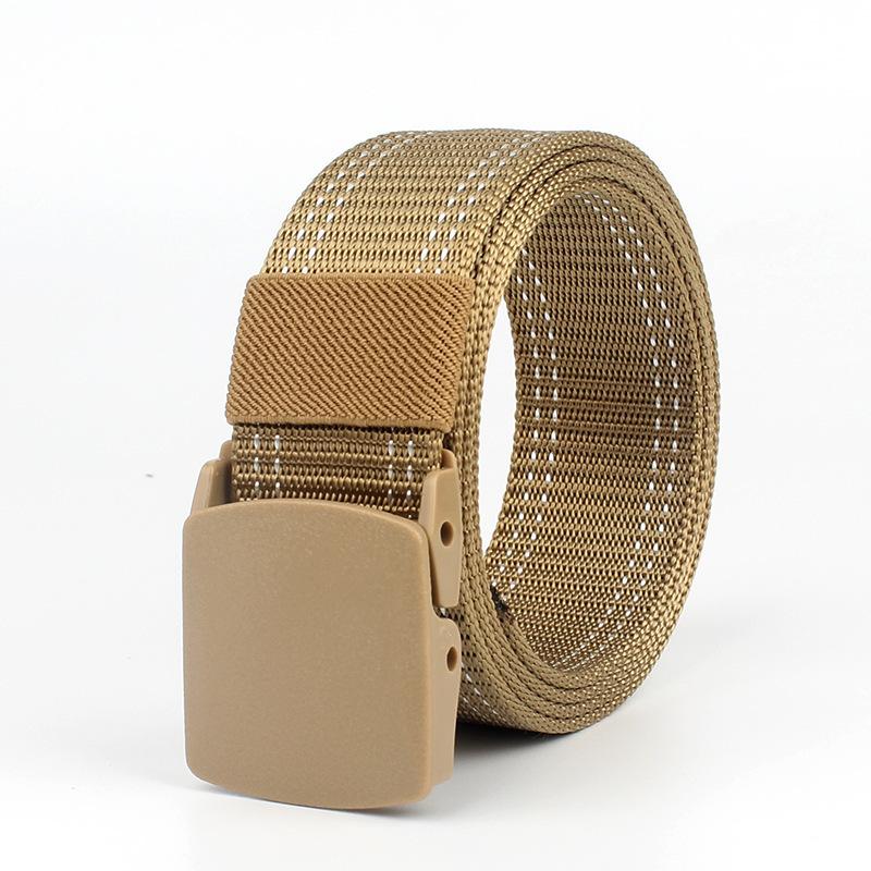Нейлоновый тактический ремень, мужской неметаллический спортивный ремень для занятий спортом на открытом воздухе, студенческий военный тренировочный холст