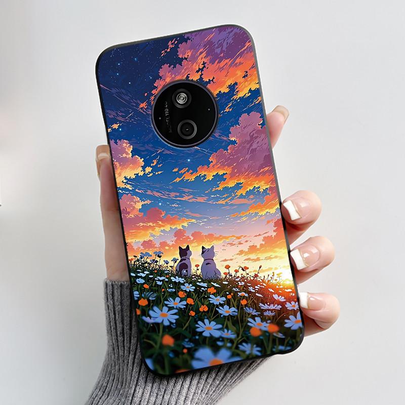 Чехол для Nokia 125 110 4G 2024 HMD 110 Чехол Эстетичный Роскошный Милый Крутой Для Мальчиков Девочек Мягкий Силикон Черный Матовый Крышка-Оболочка для Телефона
