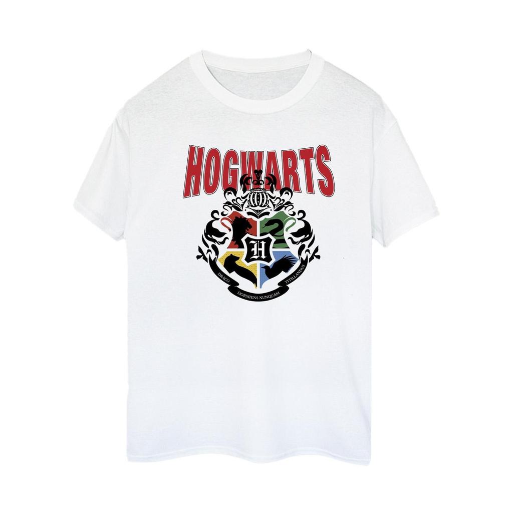Harry Potter Womens/Ladies Hogwarts Emblem Cotton Boyfriend T-Shirt