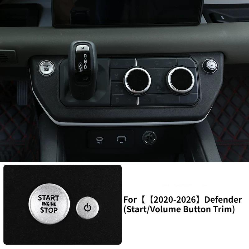 For Fits -2026 New Land Rover Defender 110 90 Center Console AC Button Decor Trim One-Click Start Interior Mod Parts