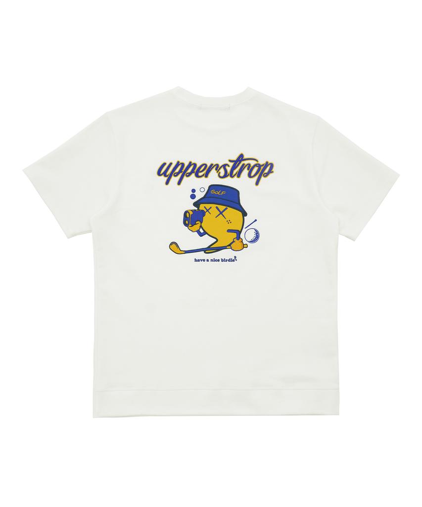UPPERSTROP [Up3066] Upst Golf Big Logo Short Sleeve Sweatshirt Ivory