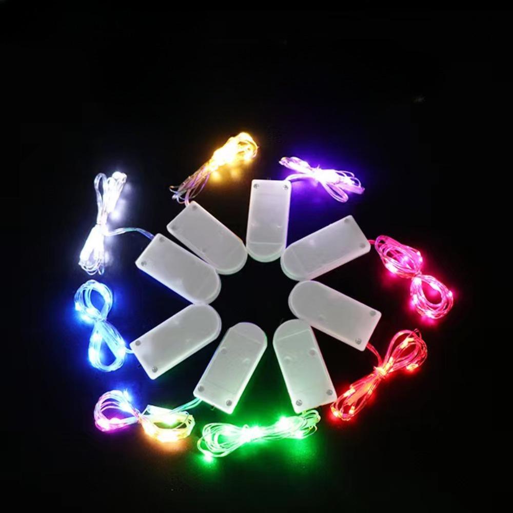 Чжоу Пэйси Молочно-белый U-образный бокс для батареек-таблеток с проводами и выключателем для гирлянд