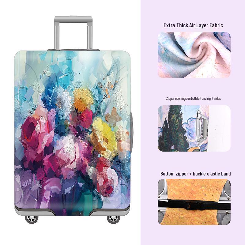 Thickened Cartoon Leather Suitcase Covers: Protective Dust Cover for 20, 24, and 28 Trolley Cases