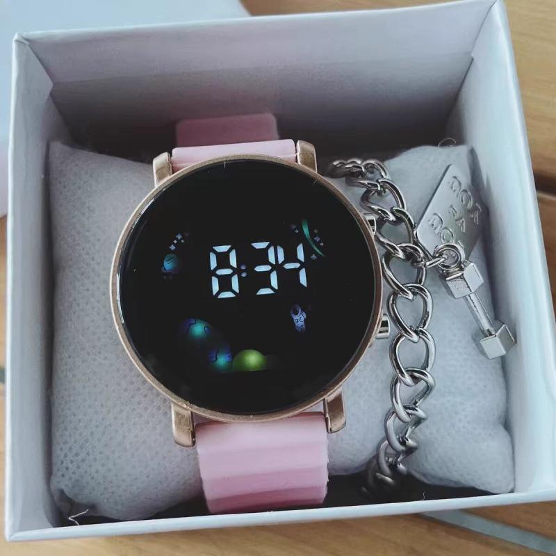 Подростковые мужские светящиеся спортивные электронные часы высокая стоимость ins студенческий стиль мальчики и девочки ученики средней школы
