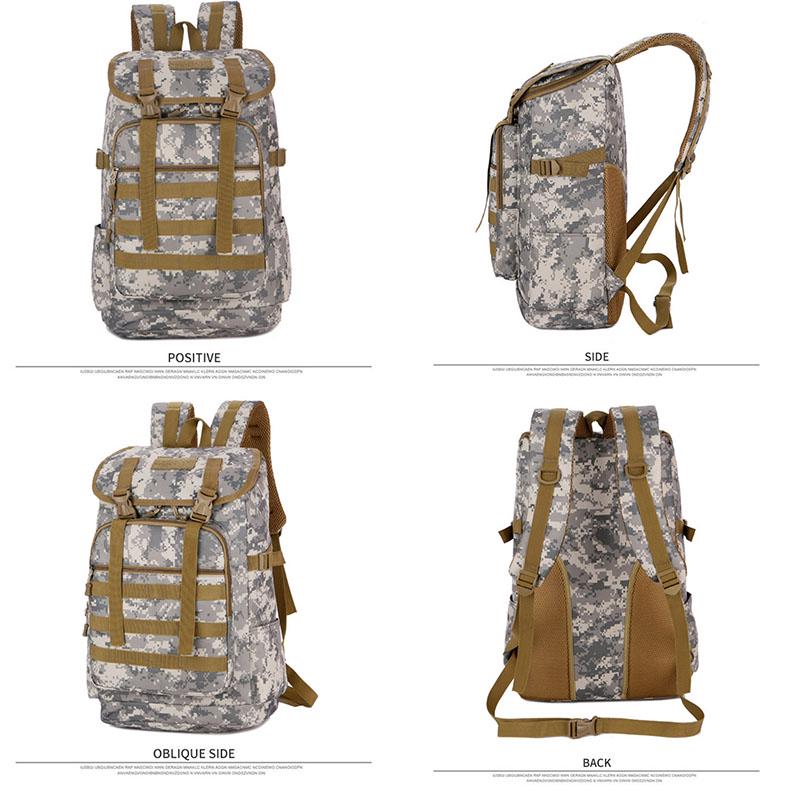 Альпинизм 50L Кемпинг Туризм Спорт на открытом воздухе Путешествия Мужской рюкзак Альпинизм Треккинг Сумка