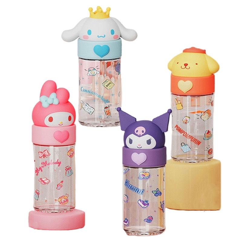 Милая стеклянная бутылка для воды Sanrio Kuromi Cinnamoroll, высококачественная кружка с мультяшной тематикой