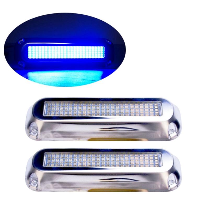 A16P-2PC Transom Light 120 LED Underwater Boat Lights LED Waterproof Speedboat Navigation Lighting Boat RVS Yacht Accessories