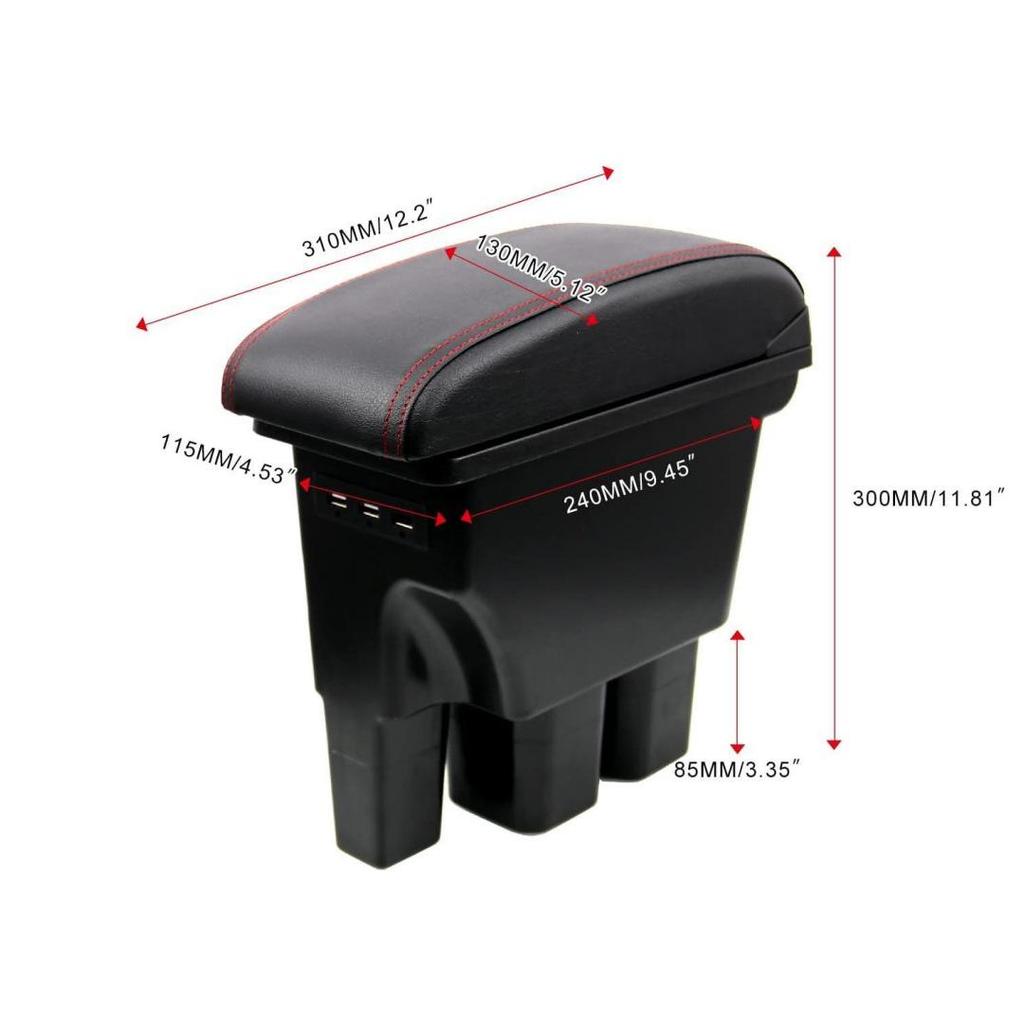 Кожаный подлокотник с USB-портом и ящик для хранения на консоль для моделей Jimny JB64/JB74