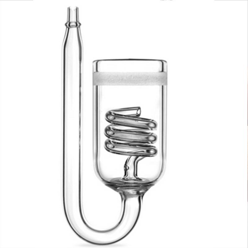 Glass Spiral Co2 Diffuser Bubble Counter For Aquarium Tank Co2 Generator Aquarium Accessories
