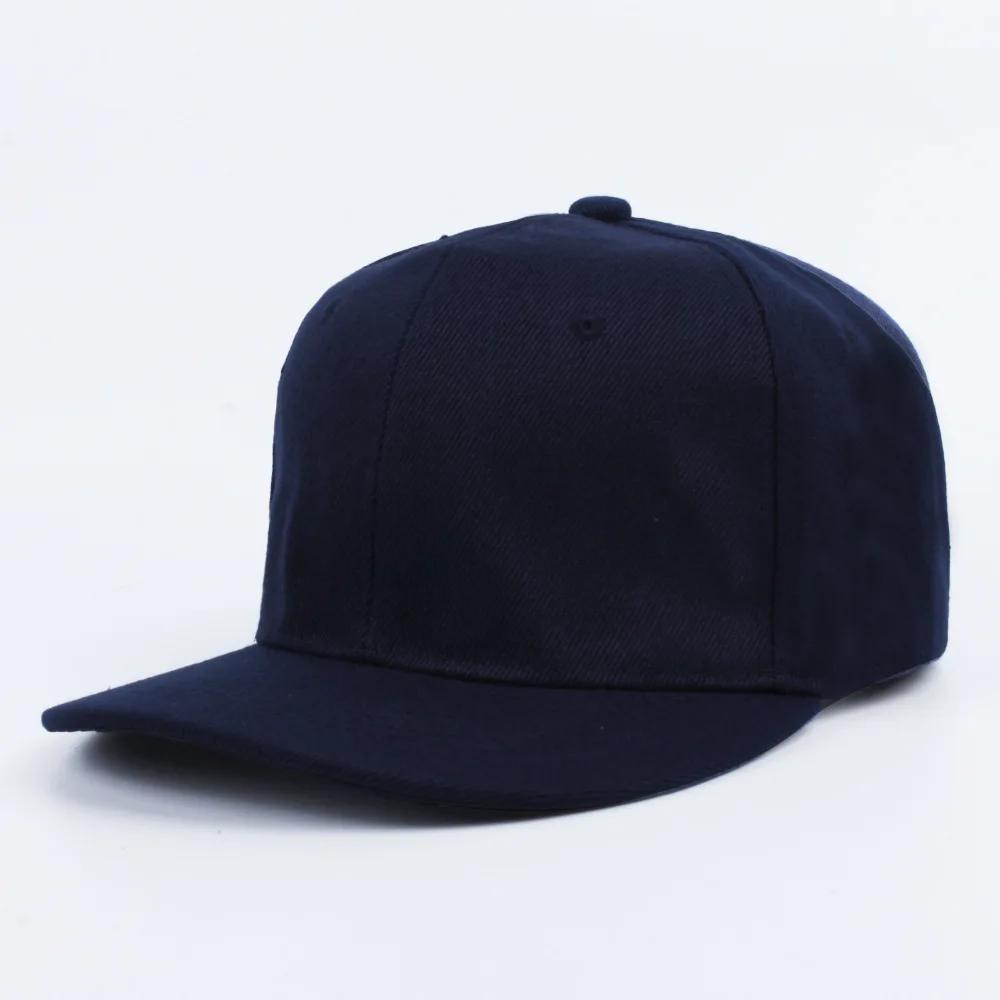 Кепка унисекс, акриловая однотонная шляпа Snapback, высококачественная бейсболка в стиле хип-хоп для взрослых для мужчин и женщин, бейсбольная кепка для отдыха на открытом воздухе, плоская кепка