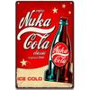 Nuka Cola Drink Posters Game Metal Sign Retro Tin Sign Plaque Metal Vintage Wall Decor for Bar Pub Club Man Cave Decoration