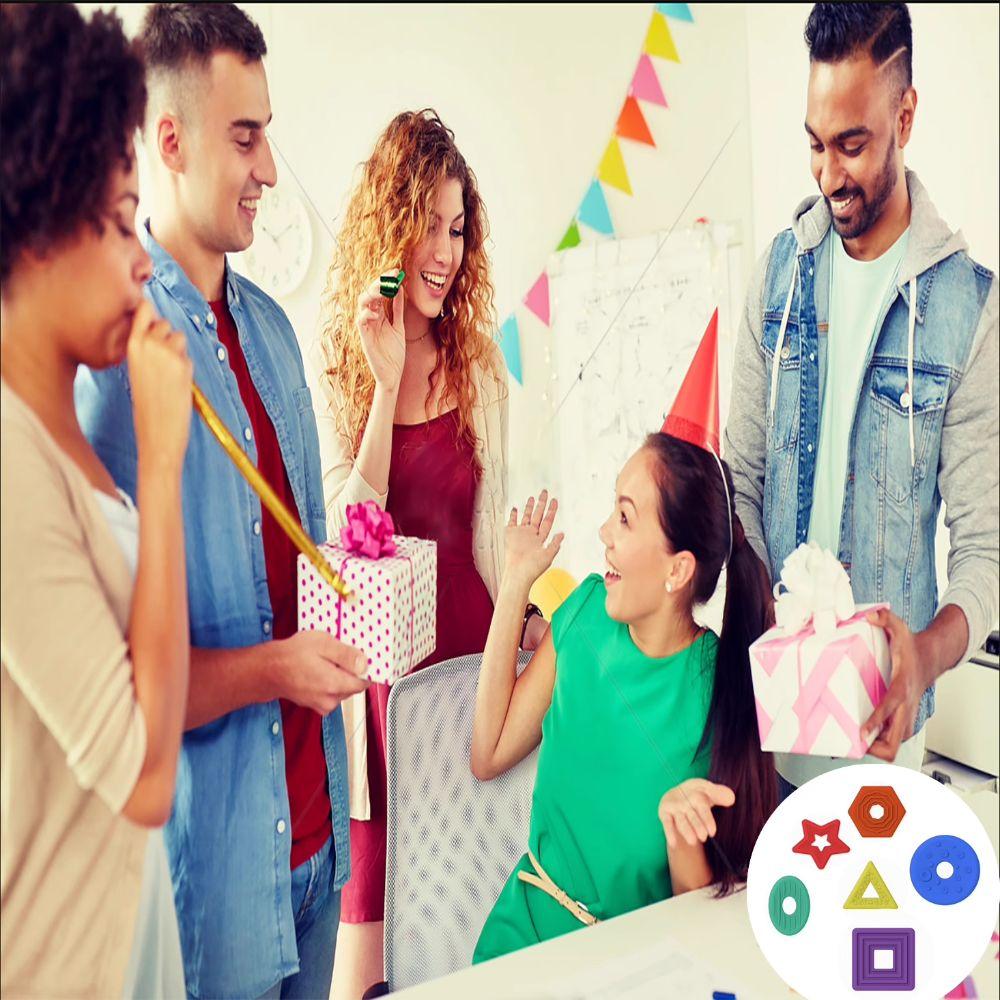 6 шт./набор текстурированных детских сенсорных камней, расслабляющих текстурированных камней для беспокойства, рождественский подарок