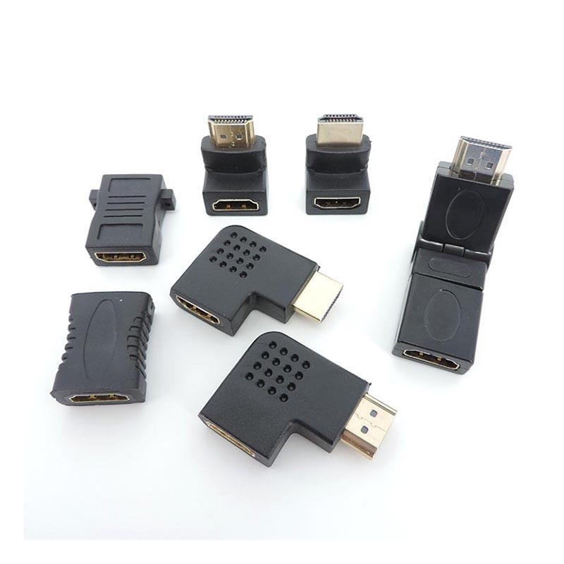 Угловой HDMI-совместимый адаптер-конвертер «папа-мама» Разъем Mini / Micro HDMI-совместимый удлинитель