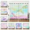 Curtain Butterfly Mermaid Animal Curtain Digital Printing Blackout Curtain No Punching