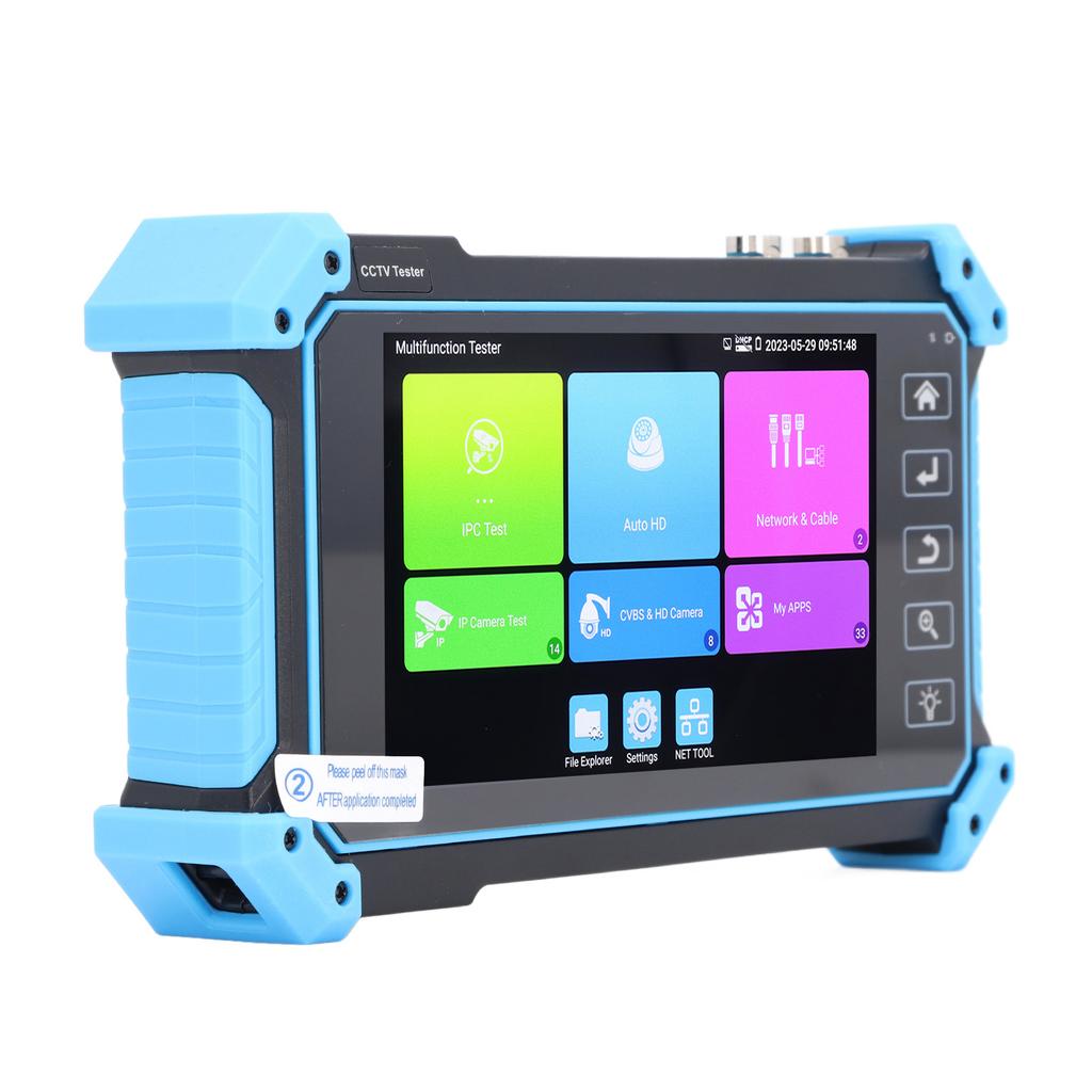 IPC5200Plus Тестер коаксиального видеонаблюдения .4-дюймовый сенсорный экран Автоматический тестер HD-видеомонитора для AHD CVI