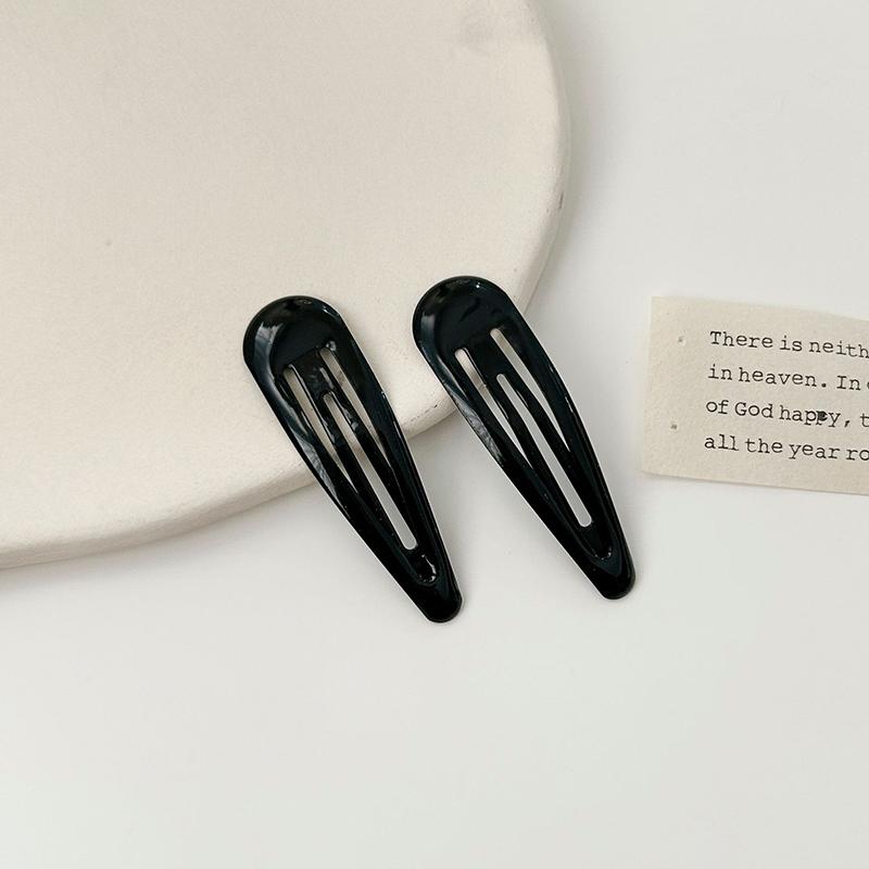 10Pcs/lot Macaron Candy Color Waterdrop Shape 5cm BB Hair Clips Girls Kids Hairpins Barrettes Headwear Accessories For Women