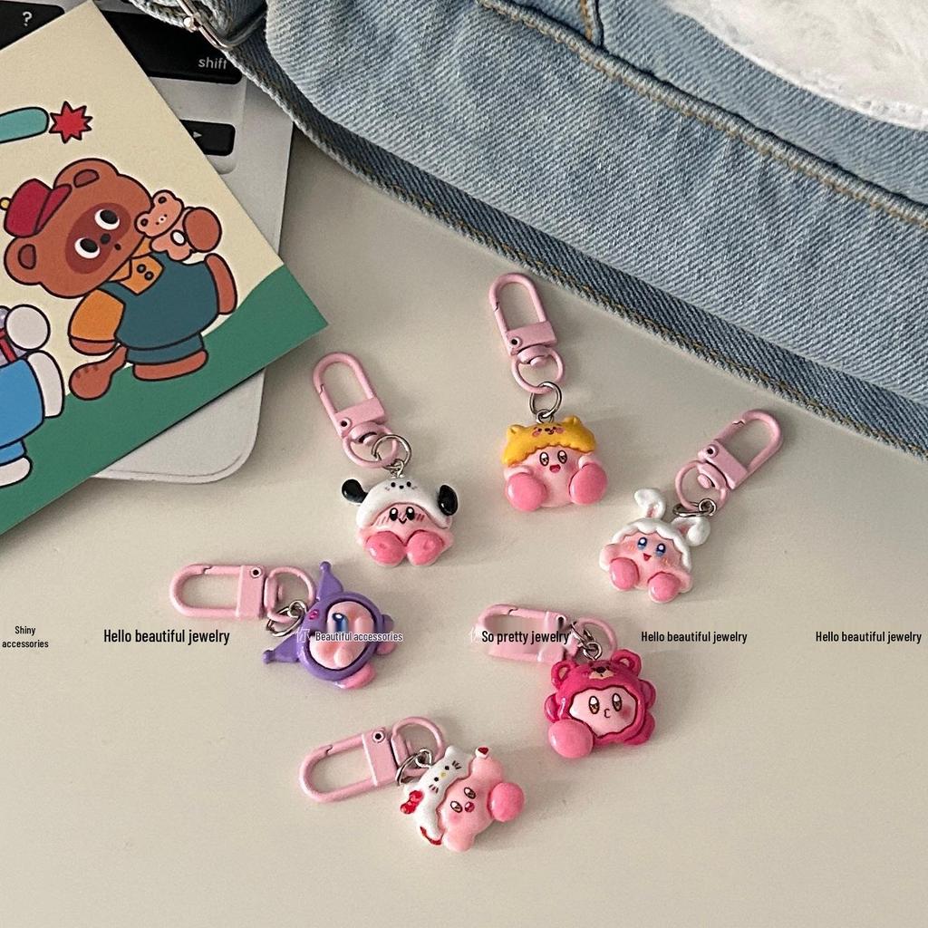 Милый брелок Кирби - Забавный мультяшный кулон на рюкзак в виде звезды для лучших друзей