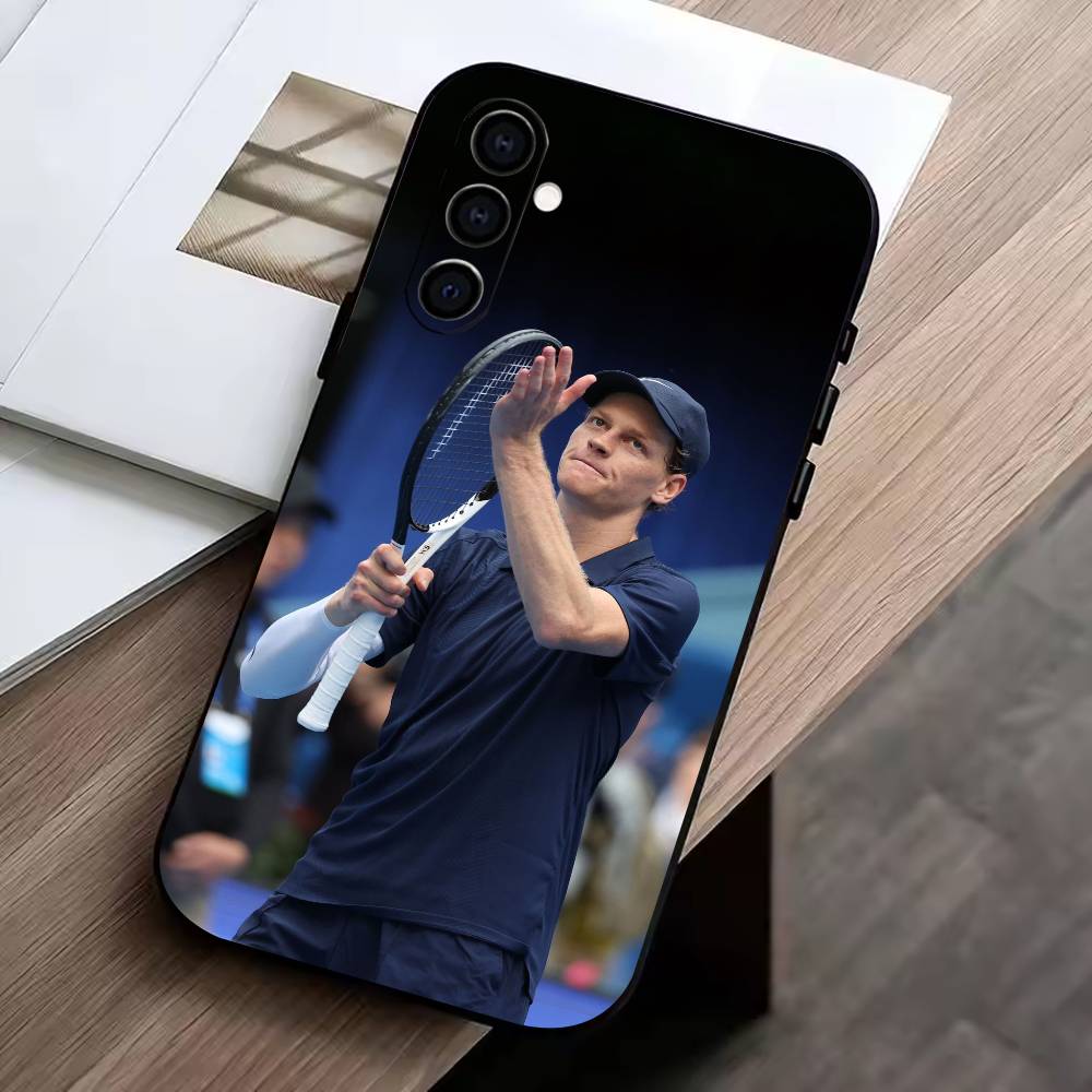 J-Jannik Sinner Phone Case For Samsung Galaxy A73,A72,A71,A70,A53,A52,A51,Others Soft Black Cover