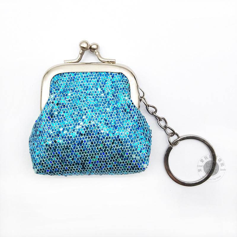 Женская дорожная сумка с брелоком и пайетками: Хранение монет, кабелей, косметики