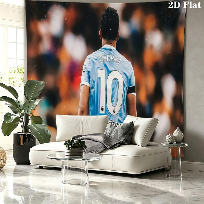 Rayan Cherki Wall tapestry, aesthetic printed fabric blanket, suitable for bedroom, living room, and home decor.