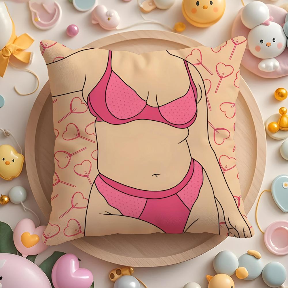 Feminist Girl Power Inspirational Quote Cushion Cover Plush Fabric Soft DoubleSided Printed Sofa Winter Home Gift Pillow Cover