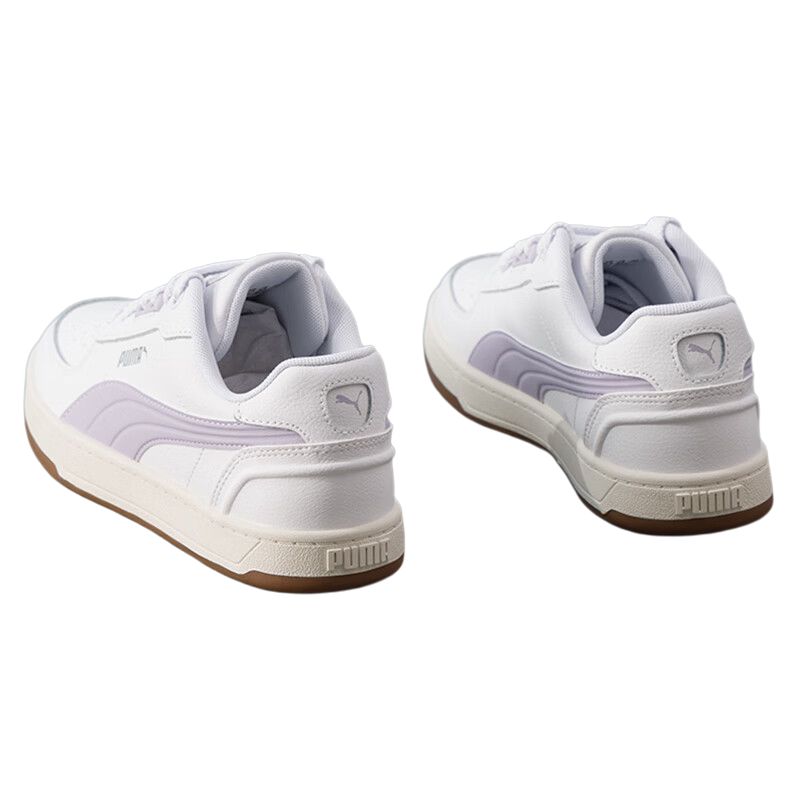 PUMA Caven 2.0 Low top Skateboard Shoes Unisex White Purple 395016-22