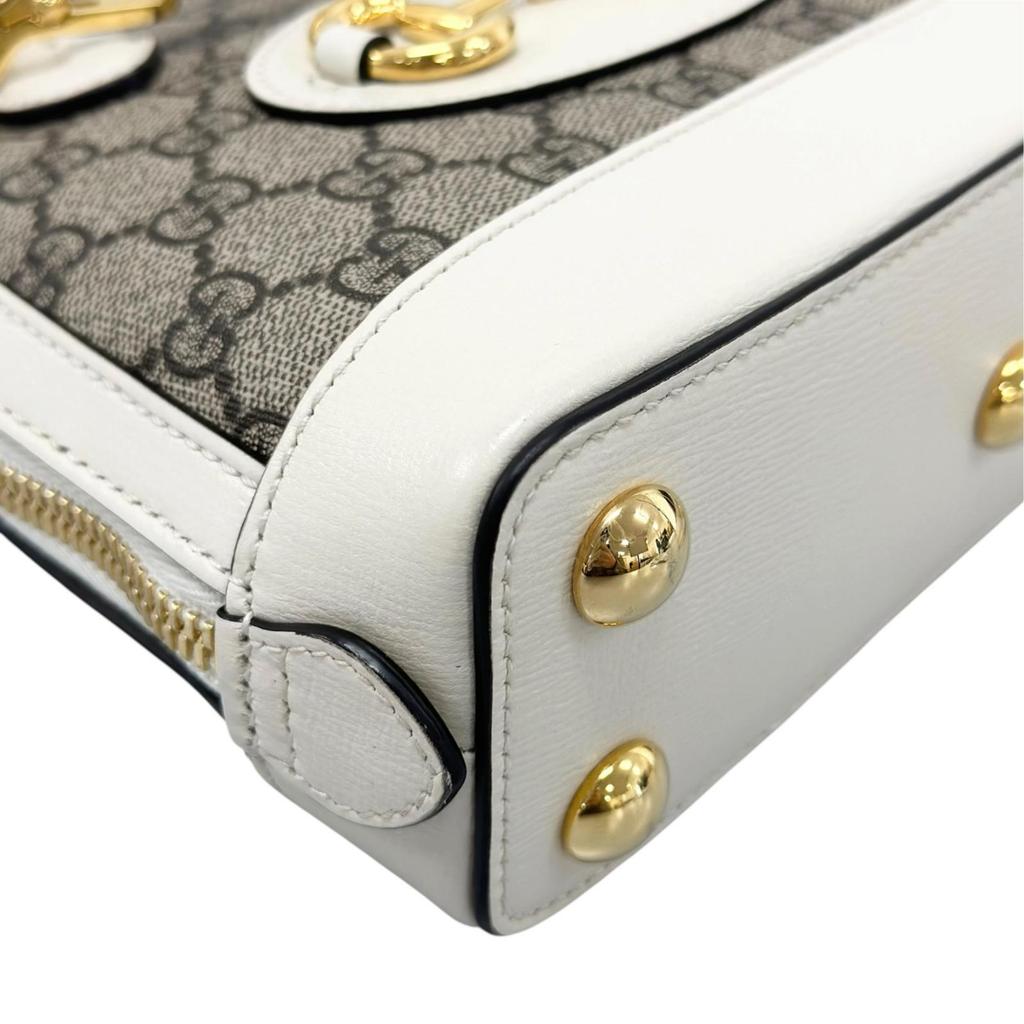 GUCCI Horsebit 1955 640716 Shoulder Bag beige Women used