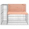 VidaXL Garden Bench Design Gabion 92x71x65.5 Cm Solid Douglas Wood 834381