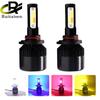 2pcs H4 LED Bulb LED Headlight H1 H7 H8 H11 HB3 HB4 Color Flash Auto Lamp 12V 24V