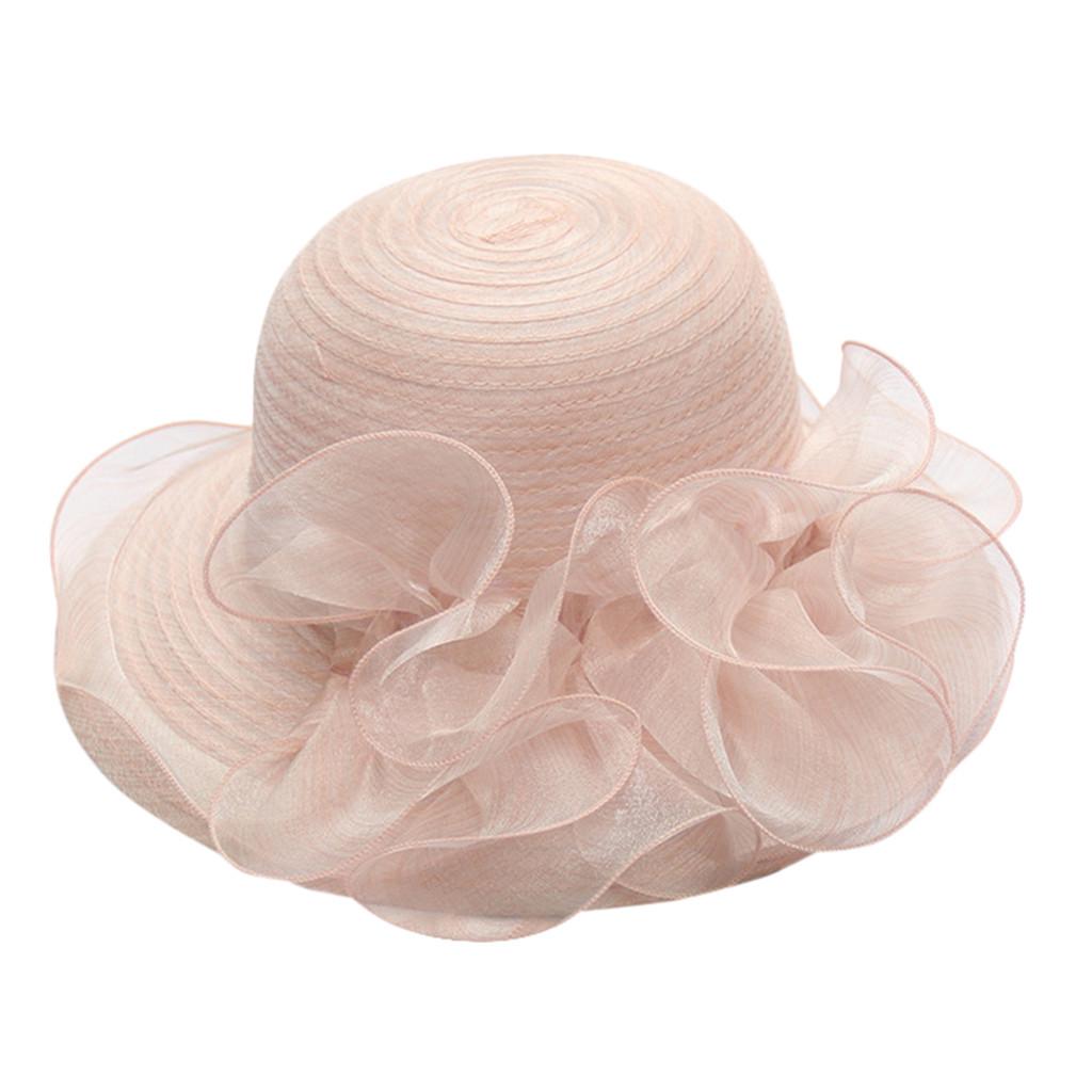 (Projector)Women's Organza Church Fascinator Bridal Tea Party Wedding Hat