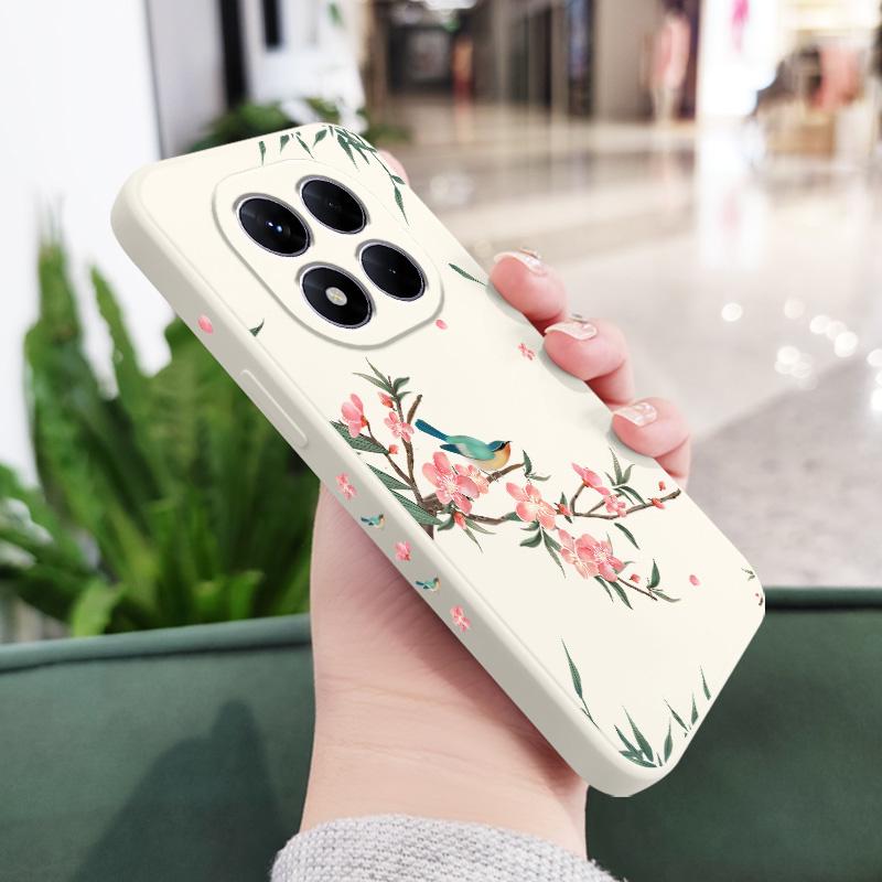 Чехол для телефона 'Падающая сакура' для Xiaomi Poco F7 X7 X6 F6 M6 M5 M5S F5 X5 F4 X4 M4 F3 M3 X3 Pro 4G 5G GT Силиконовый чехол
