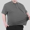 Мужская рубашка-поло 8XL в стиле business casual с отложным воротником на лето