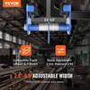 Manual Trolley, 1100 lbs/0.5 Ton Load Capacity Push Beam Trolley with Dual Wheels, Adjustable for I-Beam Flange Width 63.5-139.7 mm, Heavy Duty Alloy