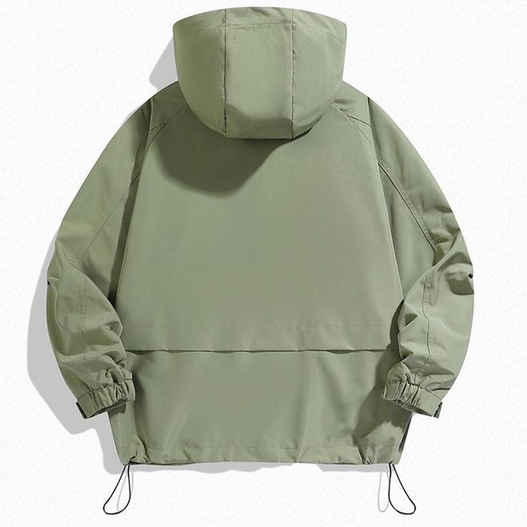 Men's Hooded Casual Waterproof Windbreaker Outdoor Windbreaker Hooded Stormjacket Jacket